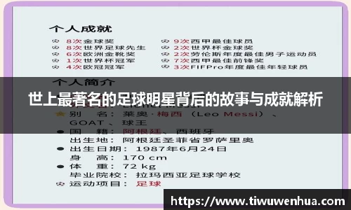 世上最著名的足球明星背后的故事与成就解析